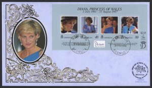 1998 Diana, Princess of Wales Commemoration Benham FDC