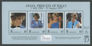 1998 Diana, Princess of Wales Commemoration MS