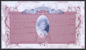 2000 Royal Birthdays Queen Mother Benham reverse FDC