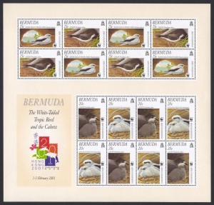 2001 Endangered Species Bird Conservation Souvenir Sheet MS