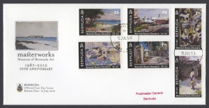 2012 Masterworks Museum of Bermuda Art 1987-2012 FDC