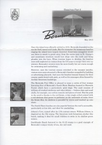 2013 Bermuda Beaches Part II insert FDC