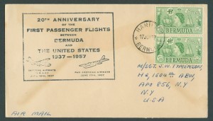1957 20th Anniversary Passenger Flights CC