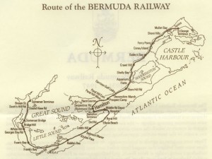 1987 Map of Bermuda Railway