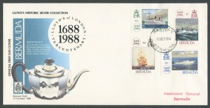 1988 Lloyd's of London Tercentenary FDC