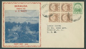 1934 Navy Day Bermuda CC