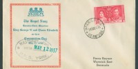 1937 The Royal Navy Honours their Majesties on Coronation Day 1937 Royal Navy Coronation FDC