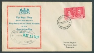 1937 Royal Navy Coronation FDC