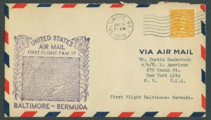 1939 First Flight FAM17 Baltimore Bermuda FF