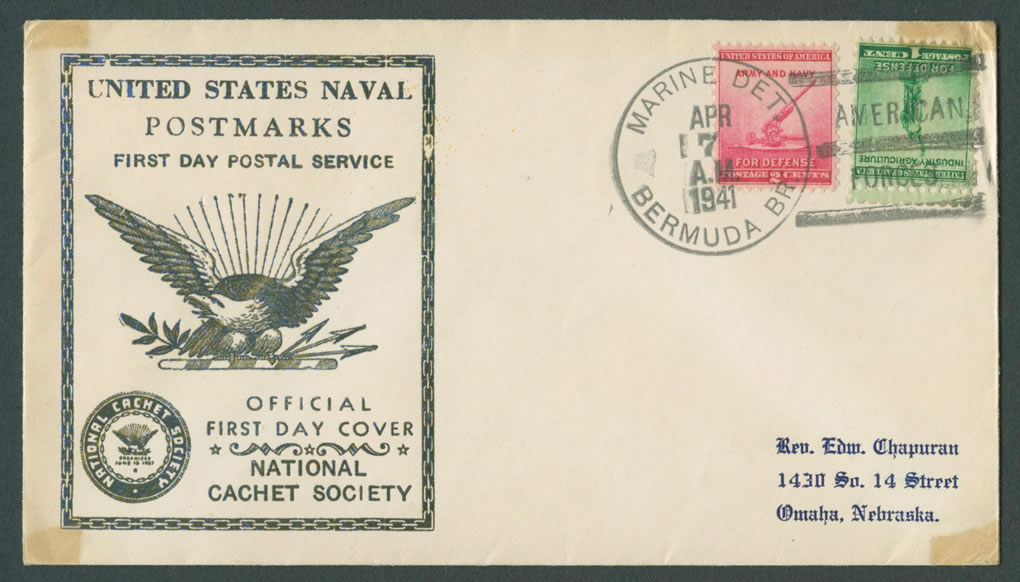 Marine Det Bermuda BR First Day Postal Service