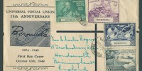 1949 Universal Postal Union 75th Anniversary Omnibus 1949 Universal Postal Union FDC