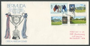1976 75th Anniversary Cricket Cup Match FDC