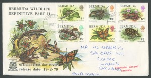 1979 Bermuda Wildlife Definitive Pt II FDC