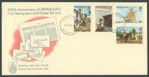 1984 200th Anniversary first Newspaper and Postal Service FDC