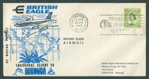 1968 British Eagle Inaugural Flight to Bermuda FF