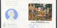 1985 The Life and Times of HM Queen Elizabeth The Queen Mother 1985 Life and Times of the Queen Mother Miniature Sheet FDC