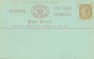 1880 Bermuda Post Card Stationery