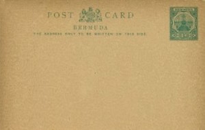 1903 Bermuda Post Card Stationery Inland Rate Dry Dock