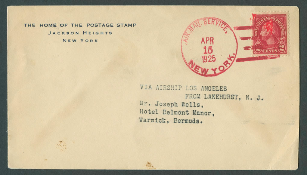 1925 Second Special Flight of the Airship USS Los Angeles