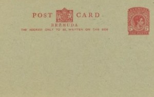 1940 Bermuda Post Card Stationery Foreign Rate KGVI