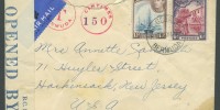 1941 Censor Cover 1941 Wartime Censor Letter