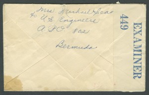 1941 Wartime Censor Letter - Reverse