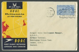 1958 BOAC First Flight London to Caracas FF