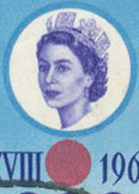 1964 Queen Elizabeth II Olympics Portrait