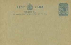 1965 Bermuda Post Card Stationery Foreign Rate KGVI