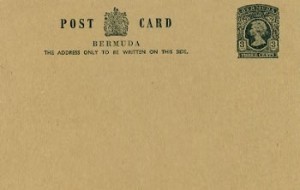 1970 Bermuda Post Card Stationery Inland Rate QEII