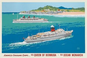 Poster by Adloph Triedler for Furness Bermuda Line