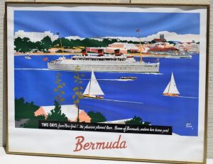 Poster by Adloph Triedler for Furness Bermuda Line